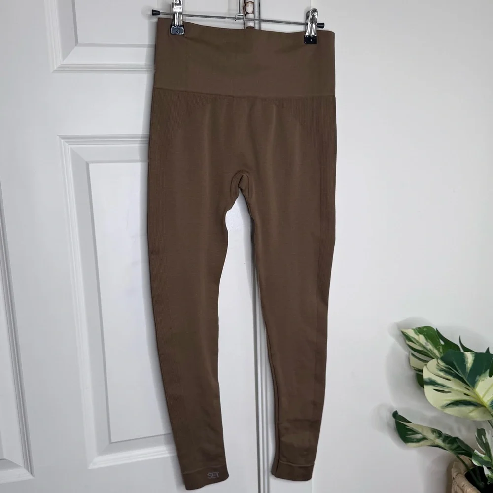 Set Active Penny Brown Sculpt Flex High-Waisted Leggings - Picture 3 of 5